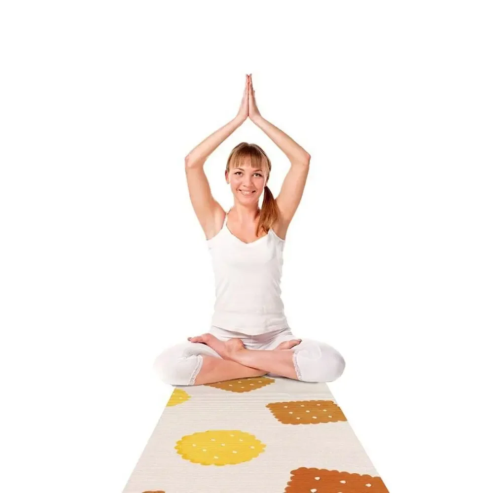 KESS InHouse Yoga Mat Strawberringo Do You Love Biscuits MSRP 99.99